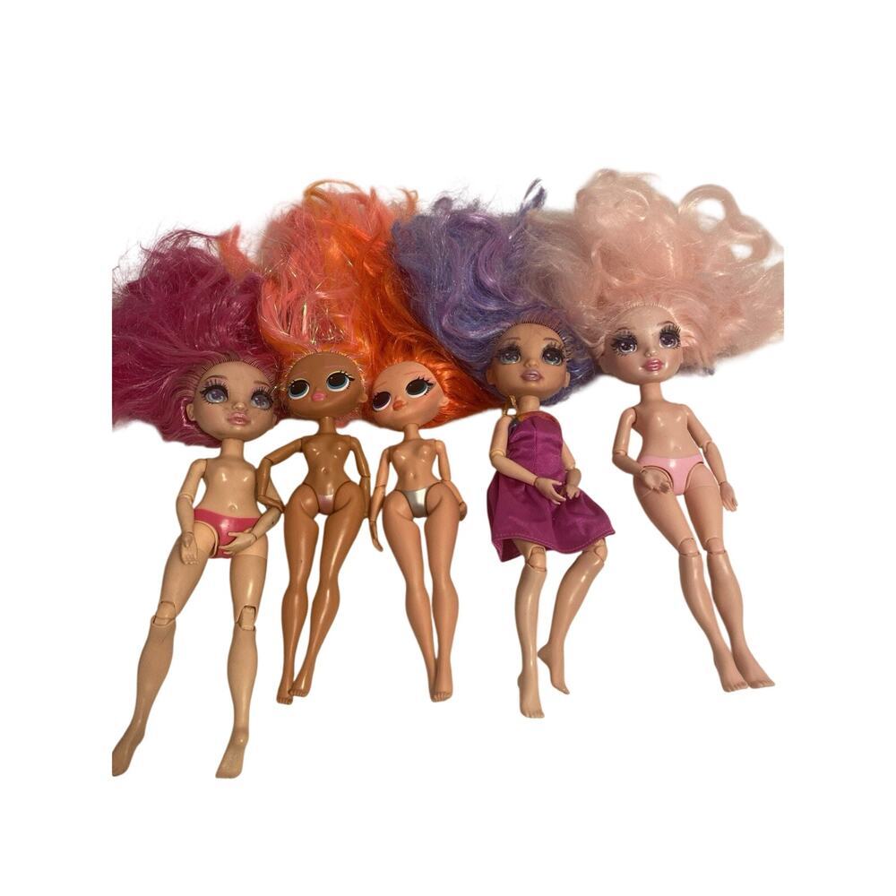 Dolls Lot5 Nude Rainbow High Stella Monroe Bella Parker Violet Willow & LOL OMG
